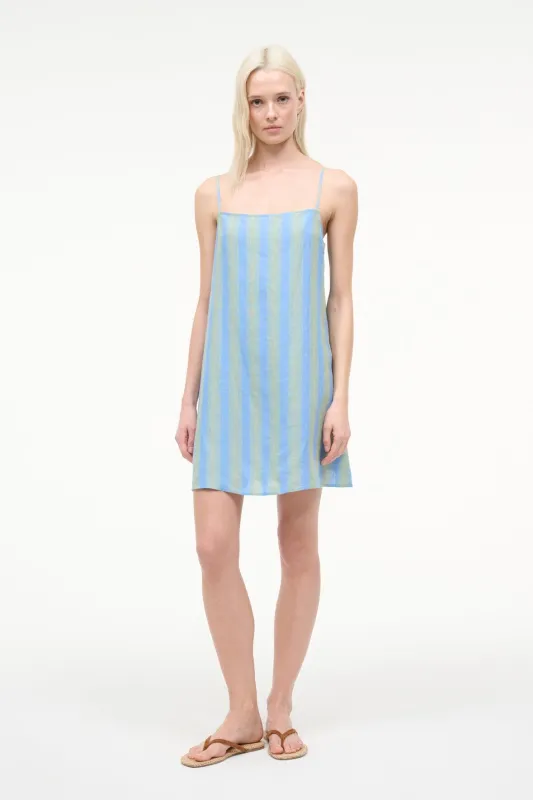 LAURA LINEN MINI DRESS | SEAPORT STRIPE made by STAUD
