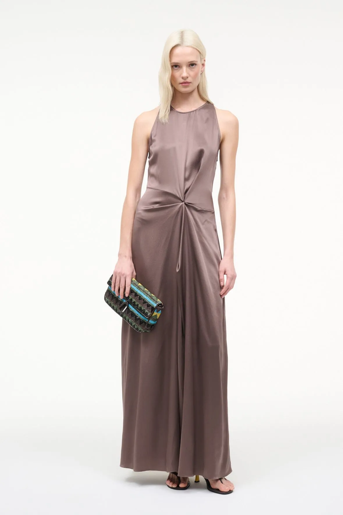 JAELYN SILK DRESS | MINK sold by STAUD product image thumbnail 4