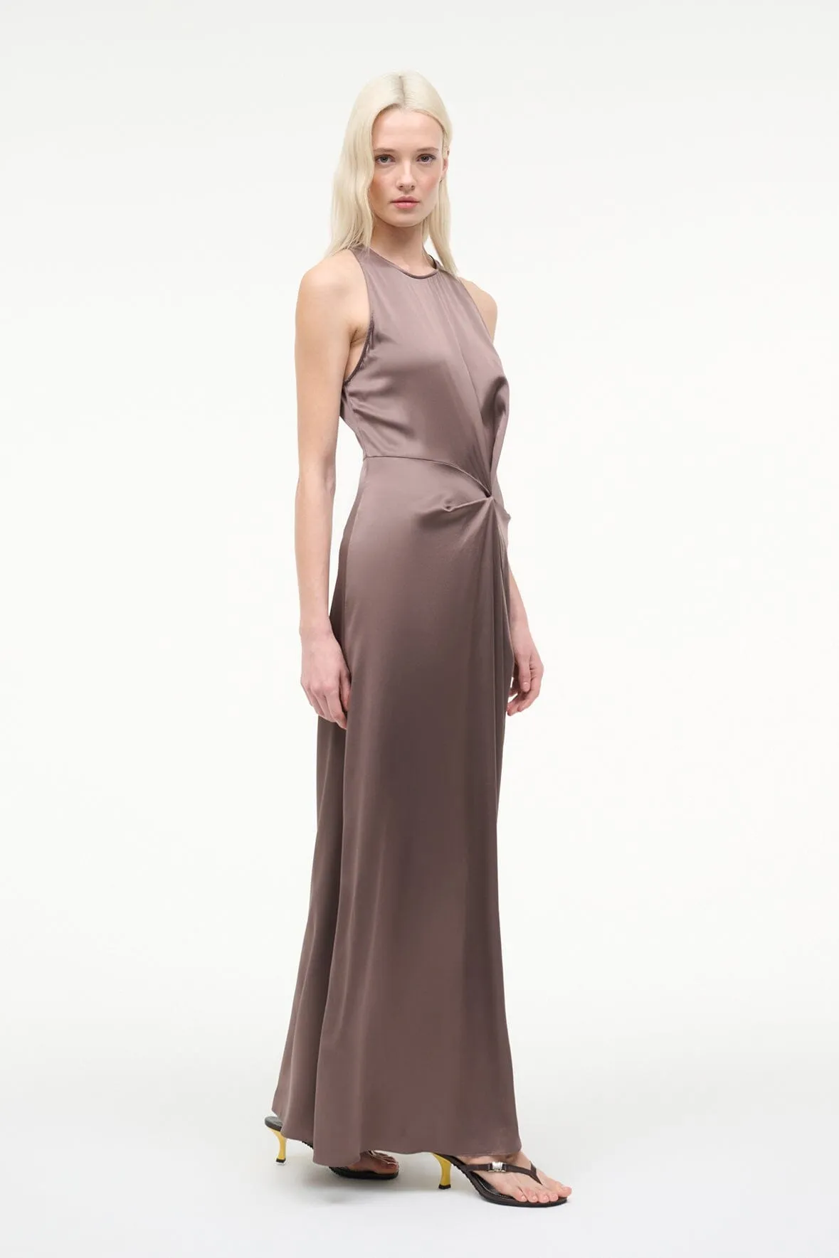 JAELYN SILK DRESS | MINK sold by STAUD product image thumbnail 3