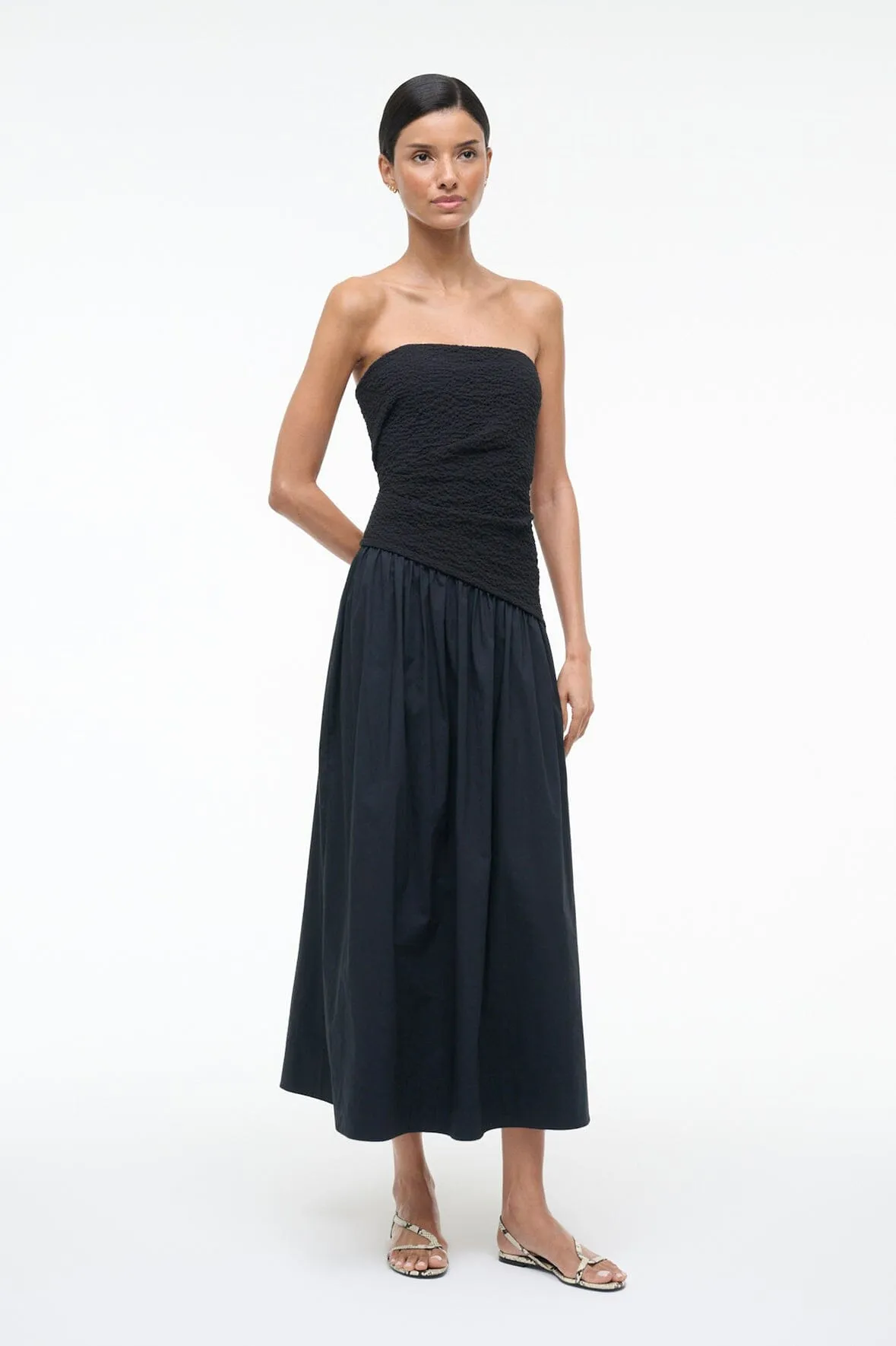 NIA DRESS | BLACK sold by STAUD product image thumbnail 5