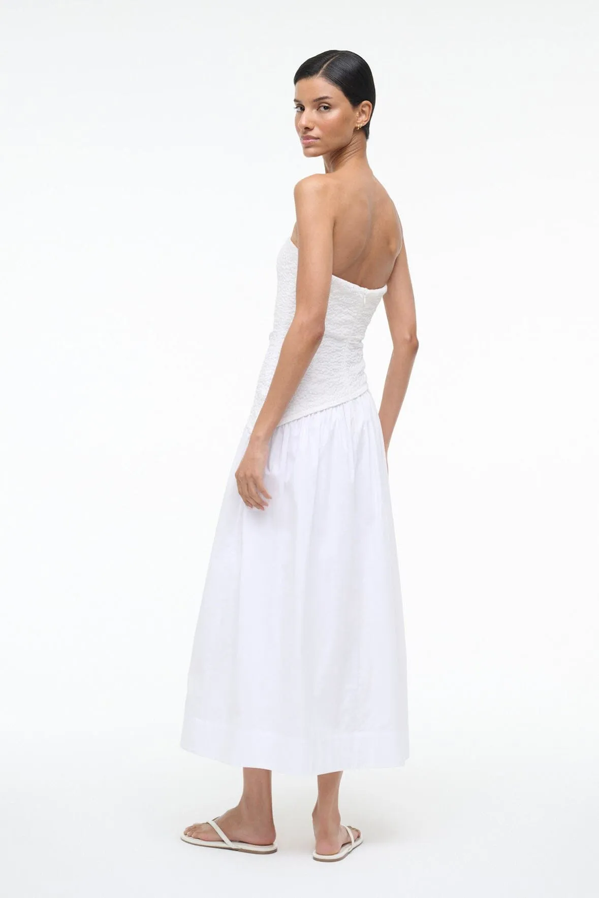 NIA DRESS | WHITE sold by STAUD product image thumbnail 3