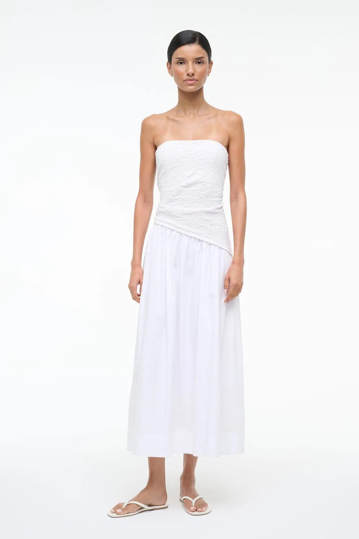 NIA DRESS | WHITE sold by STAUD product image thumbnail 5
