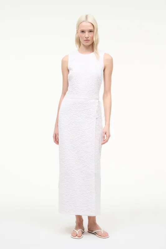 NEMA DRESS | WHITE made by STAUD