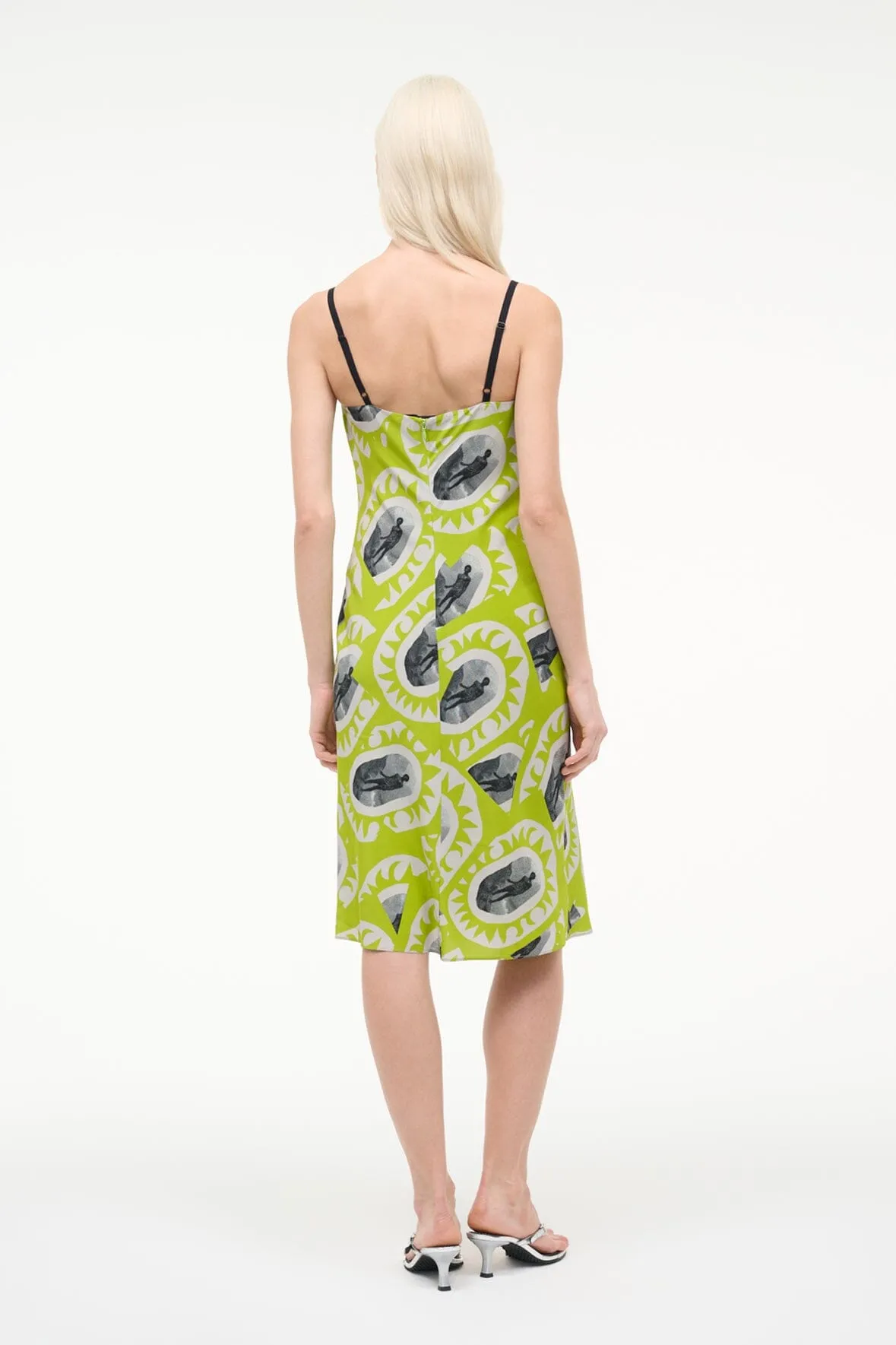 EVANGELINE DRESS | PADDLE OUT CHARTREUSE sold by STAUD product image thumbnail 3