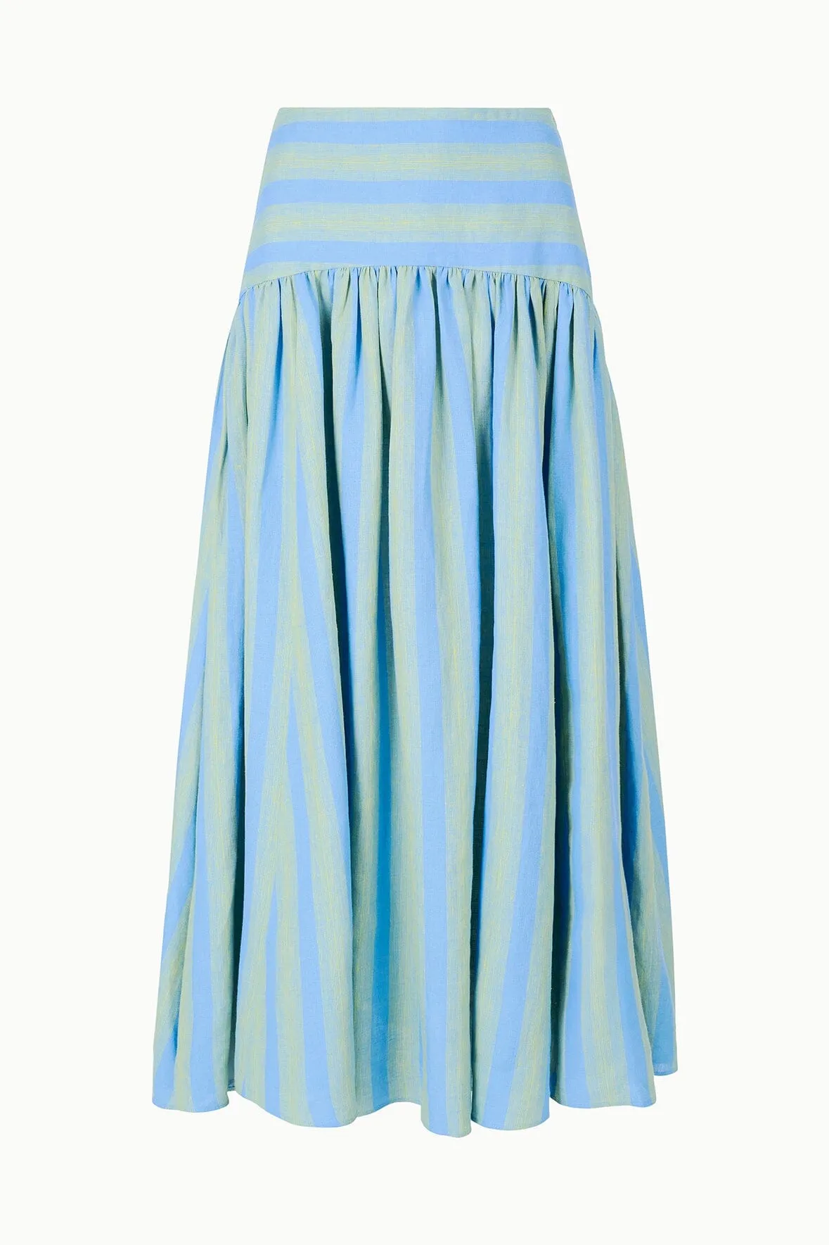 PROCIDA LINEN SKIRT | SEAPORT STRIPE sold by STAUD product image thumbnail 5