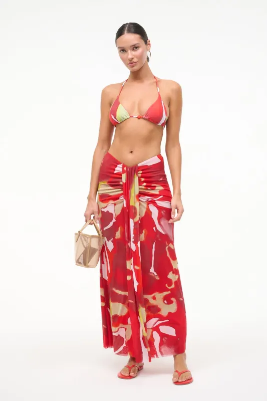 LIDO TRIANGLE BIKINI TOP | RED ZONE sold by STAUD