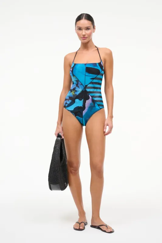 LAIRD ONE PIECE | BLUE HAZE MULTI sold by STAUD