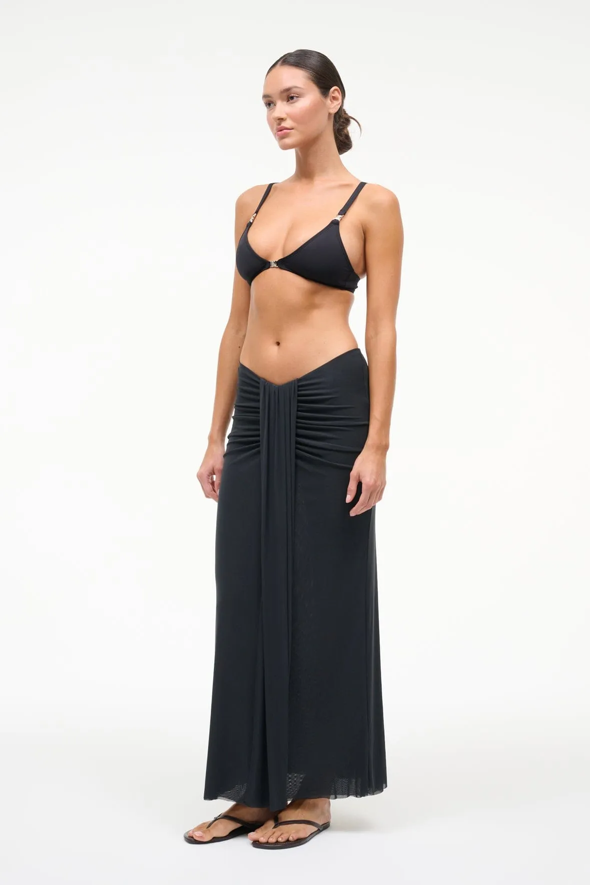 SORAYA SKIRT | BLACK sold by STAUD