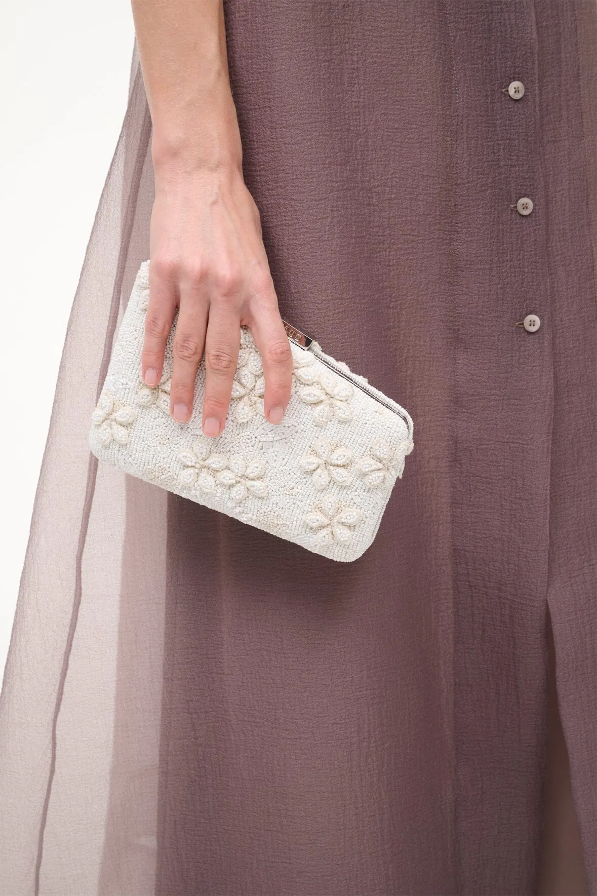 CARMELLA BEADED CLUTCH | GARDEN PARTY sold by STAUD product image thumbnail 3