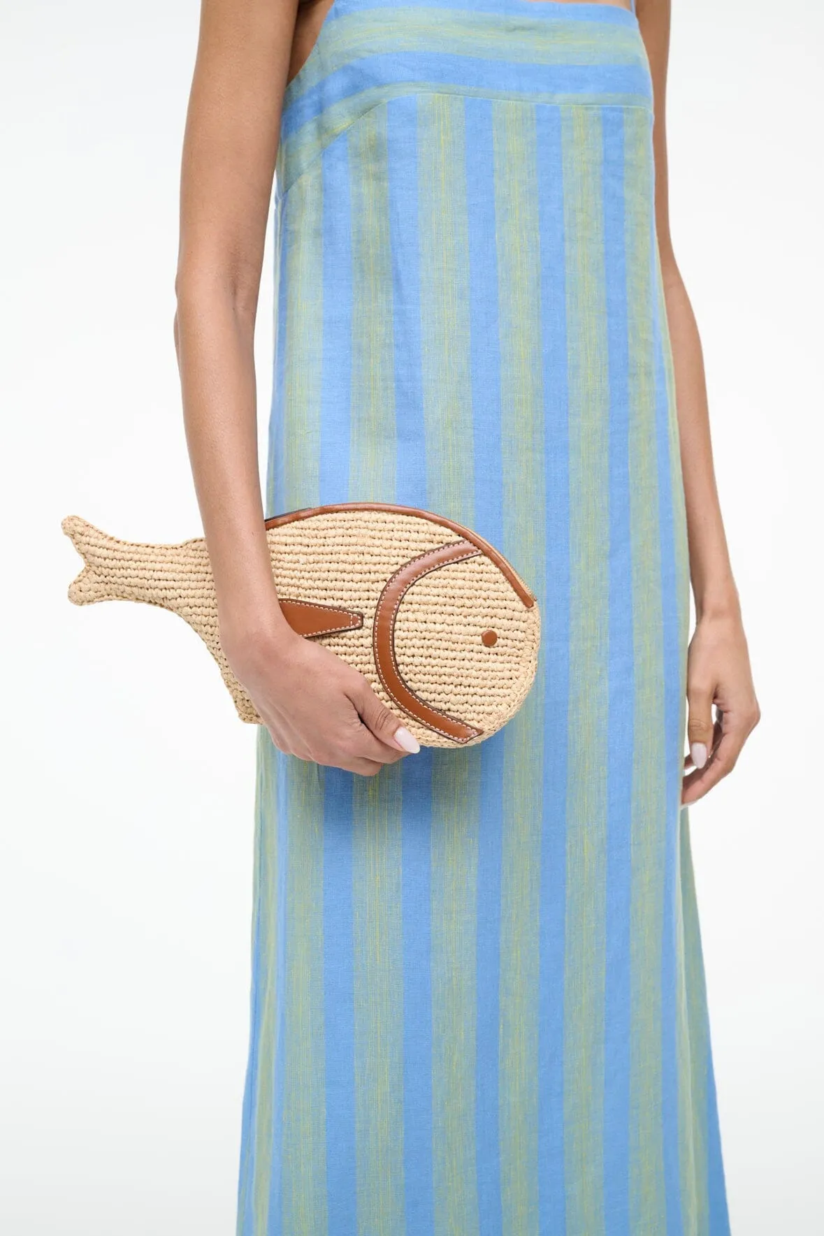 PESCE RAFFIA CLUTCH | NATURAL TAN sold by STAUD product image thumbnail 4