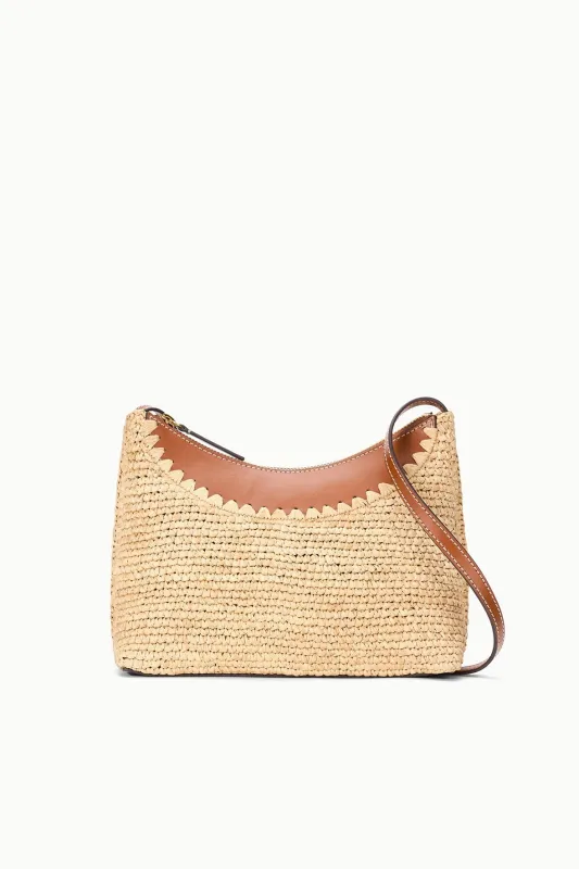 ROWEY RAFFIA BAG | NATURAL TAN sold by STAUD