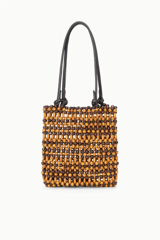 BAJA MINI TOTE | MULTI WOOD BEADS sold by STAUD