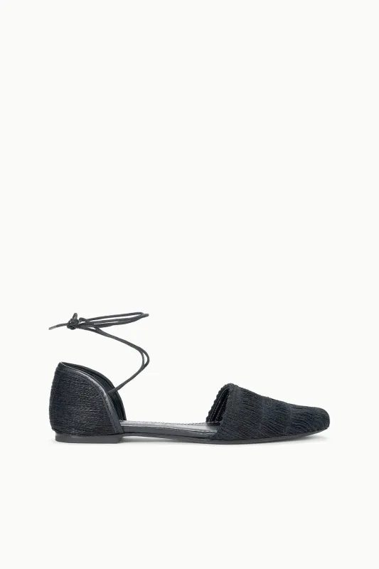 WILLA FLAT | BLACK made by STAUD