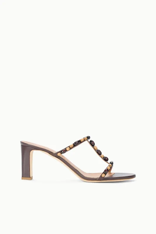 TALITA HEEL | WOOD BEADS sold by STAUD
