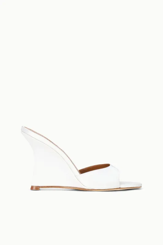 BRIGITTE HIGH WEDGE | IVORY sold by STAUD