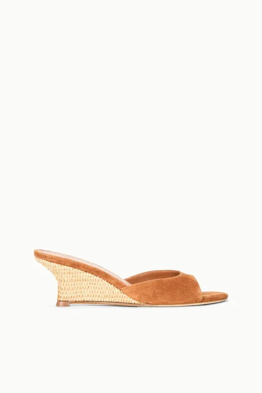 BRIGITTE WEDGE | TABAC NATURAL sold by STAUD