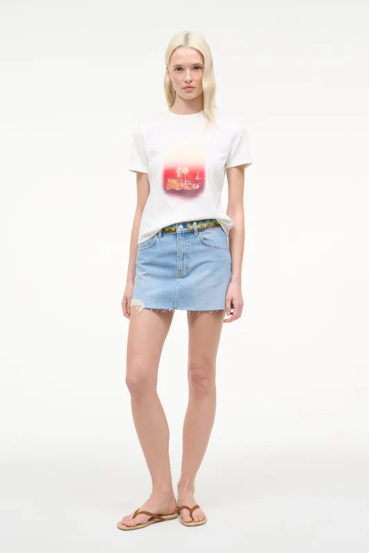 BECK MINI SKIRT | SURFER BEADED sold by STAUD