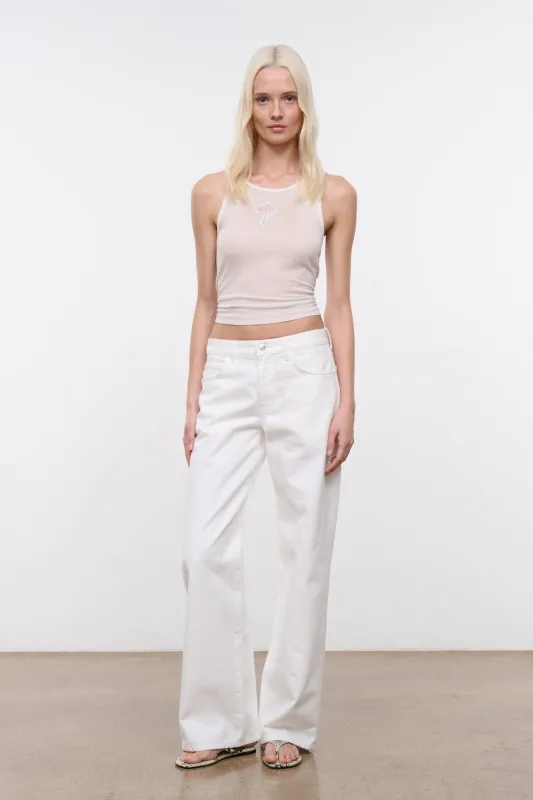 GUS RELAXED JEAN | WHITE made by STAUD