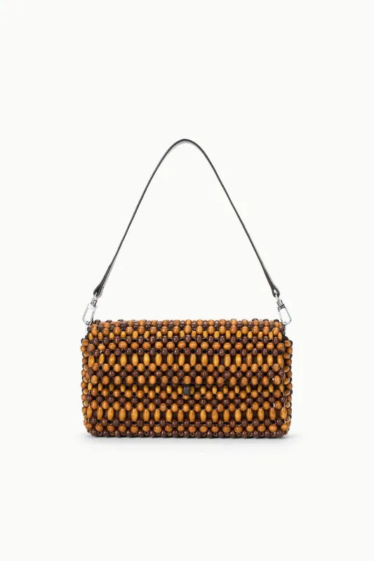 TIMMY SHOULDER BAG | MULTI WOOD BEADS made by STAUD