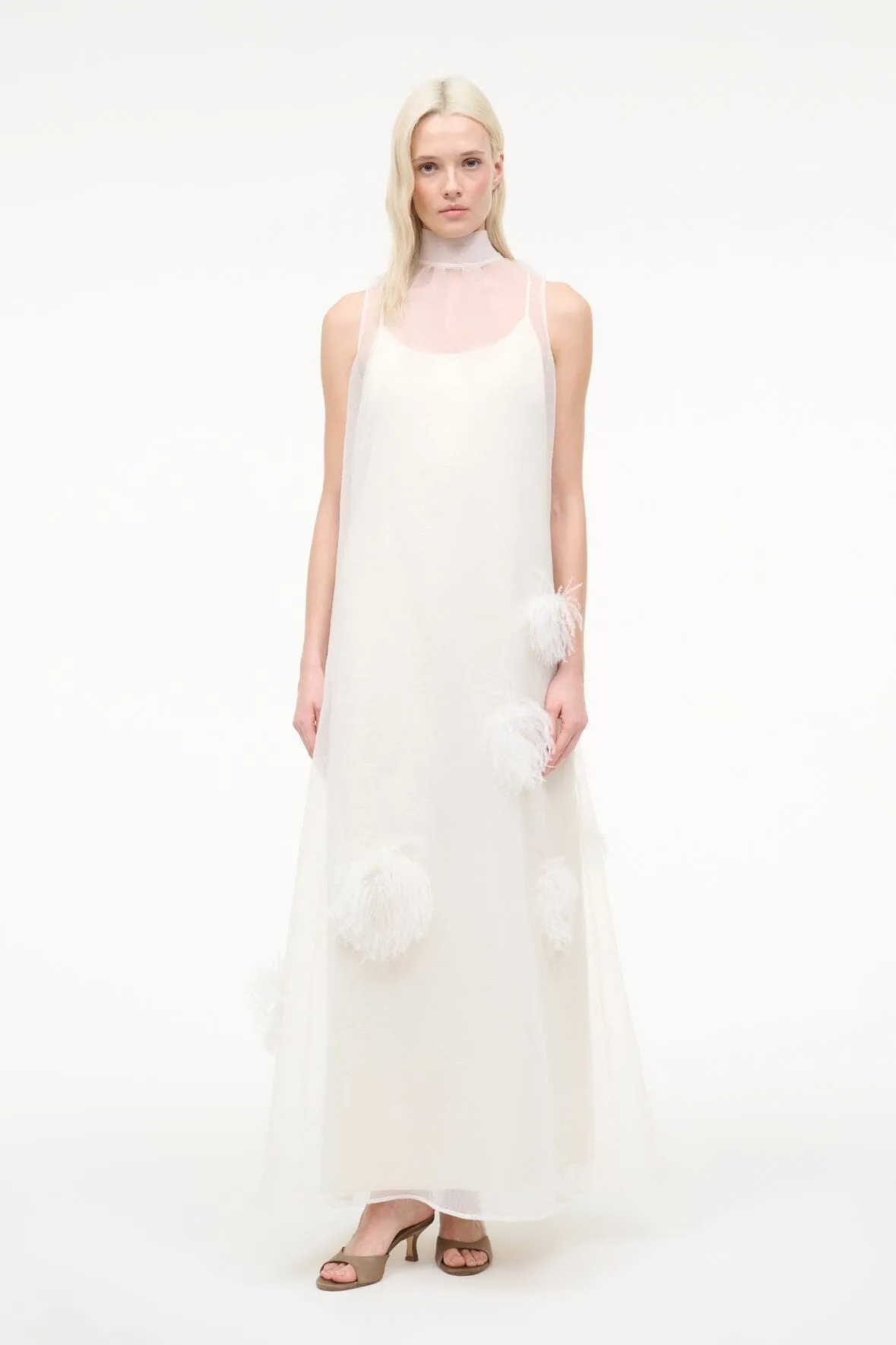 ALBEE DRESS | WHITE sold by STAUD