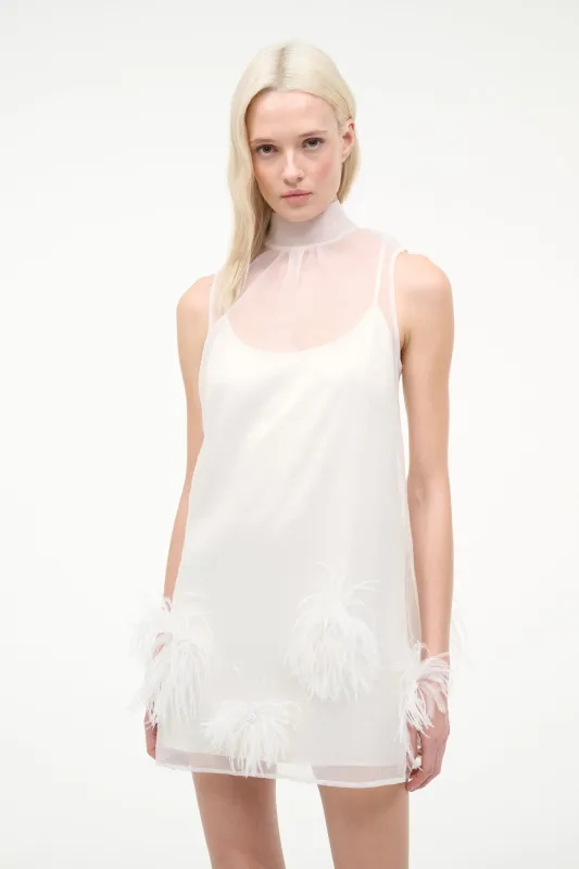 ALBEE MINI DRESS | WHITE sold by STAUD