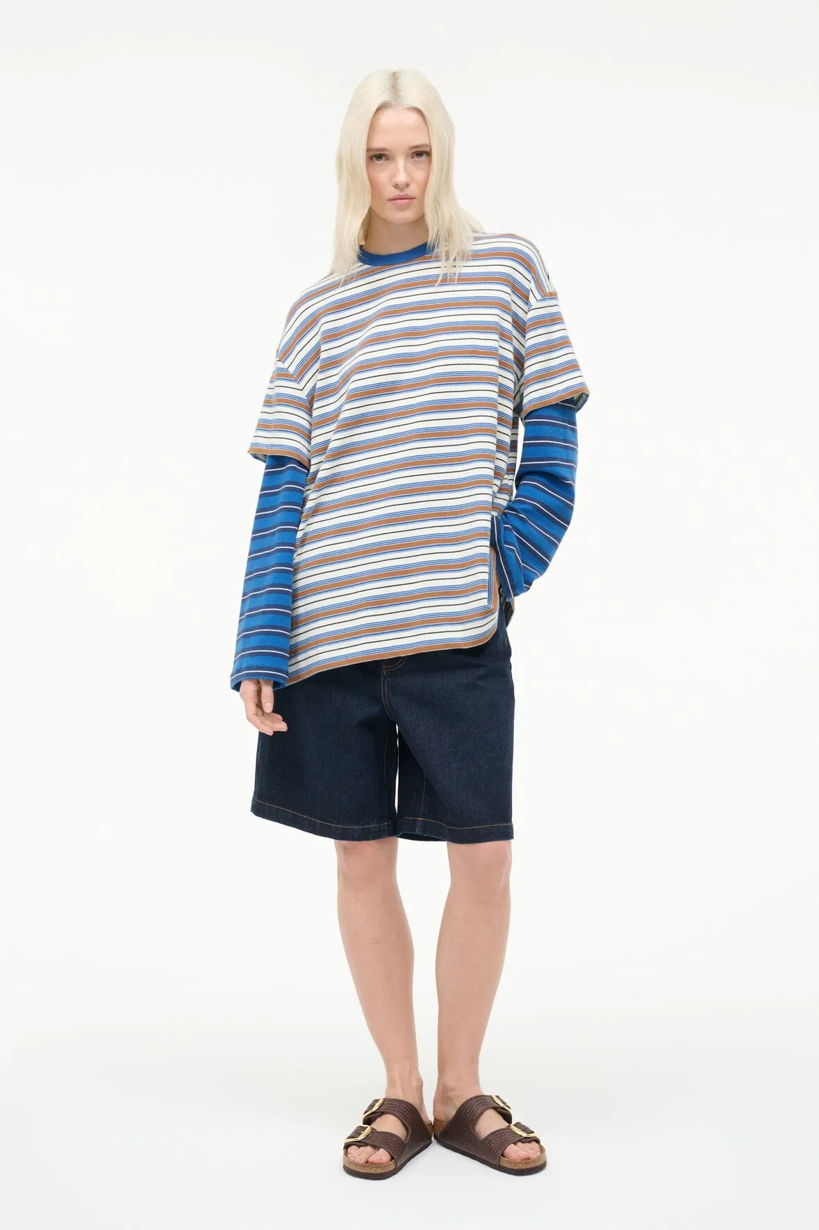 WILLIAM TEE | MOJAVE STRIPE ECHO STRIPE sold by STAUD product image thumbnail 2