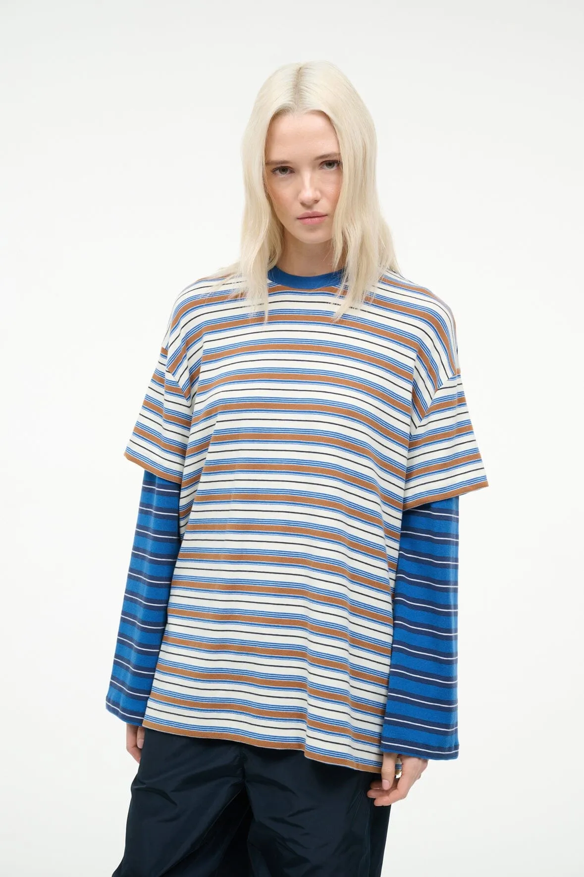 WILLIAM TEE | MOJAVE STRIPE ECHO STRIPE sold by STAUD product image thumbnail 3