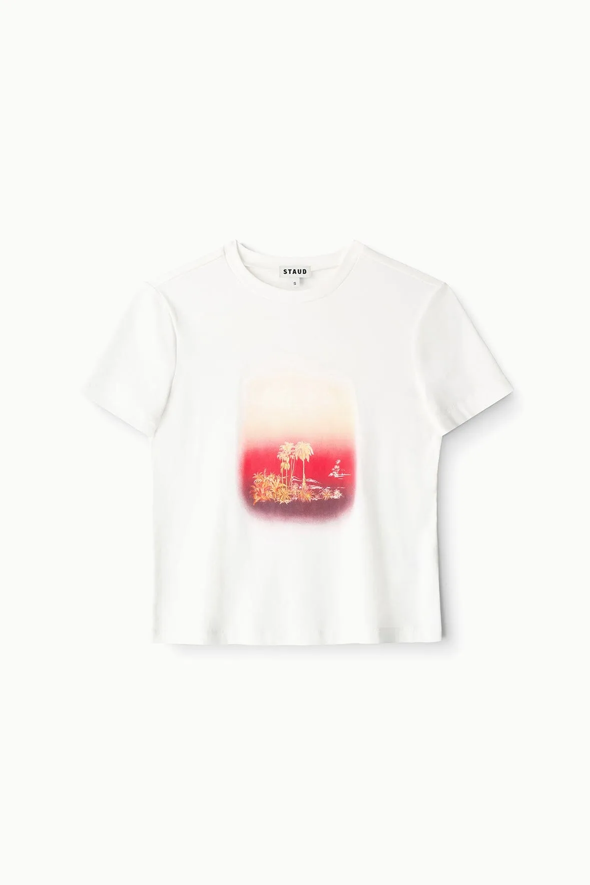 CREW NECK T SHIRT | CALIFORNIA SUNSET sold by STAUD product image thumbnail 4