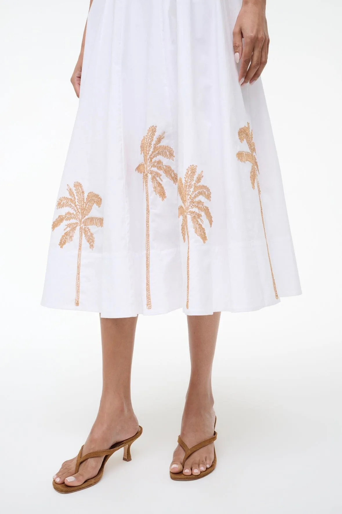 WELLS DRESS | PALM EMBROIDERY sold by STAUD product image thumbnail 2