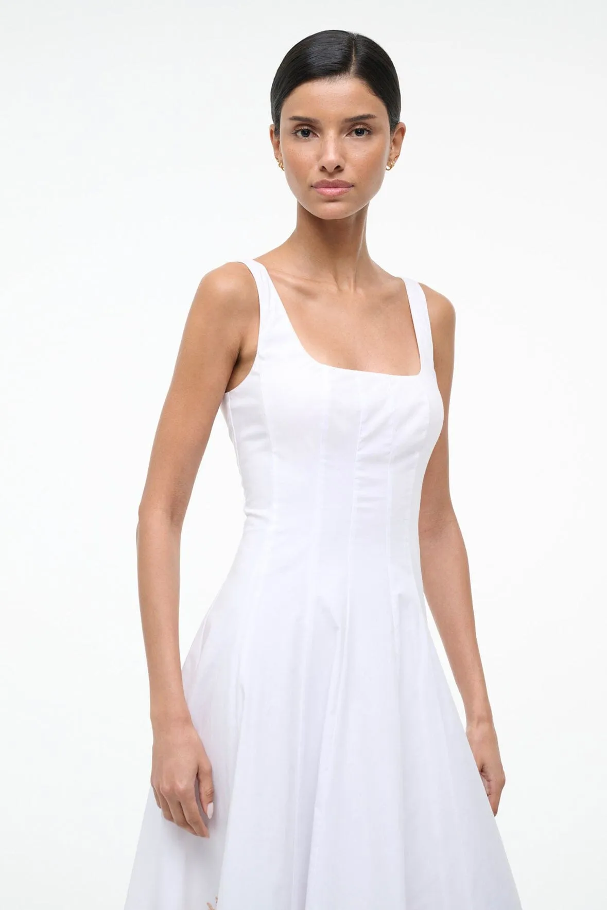 WELLS DRESS | PALM EMBROIDERY sold by STAUD product image thumbnail 4