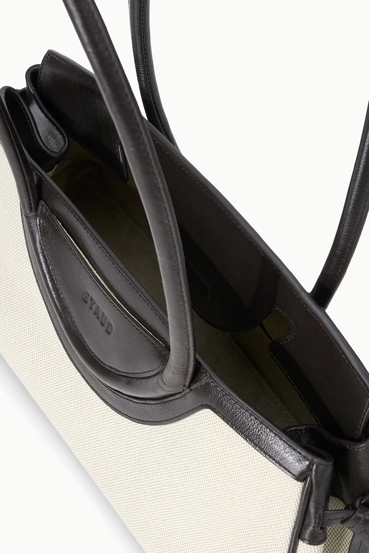 MAUDE SHOULDER BAG | NATURAL ESPRESSO sold by STAUD product image thumbnail 5