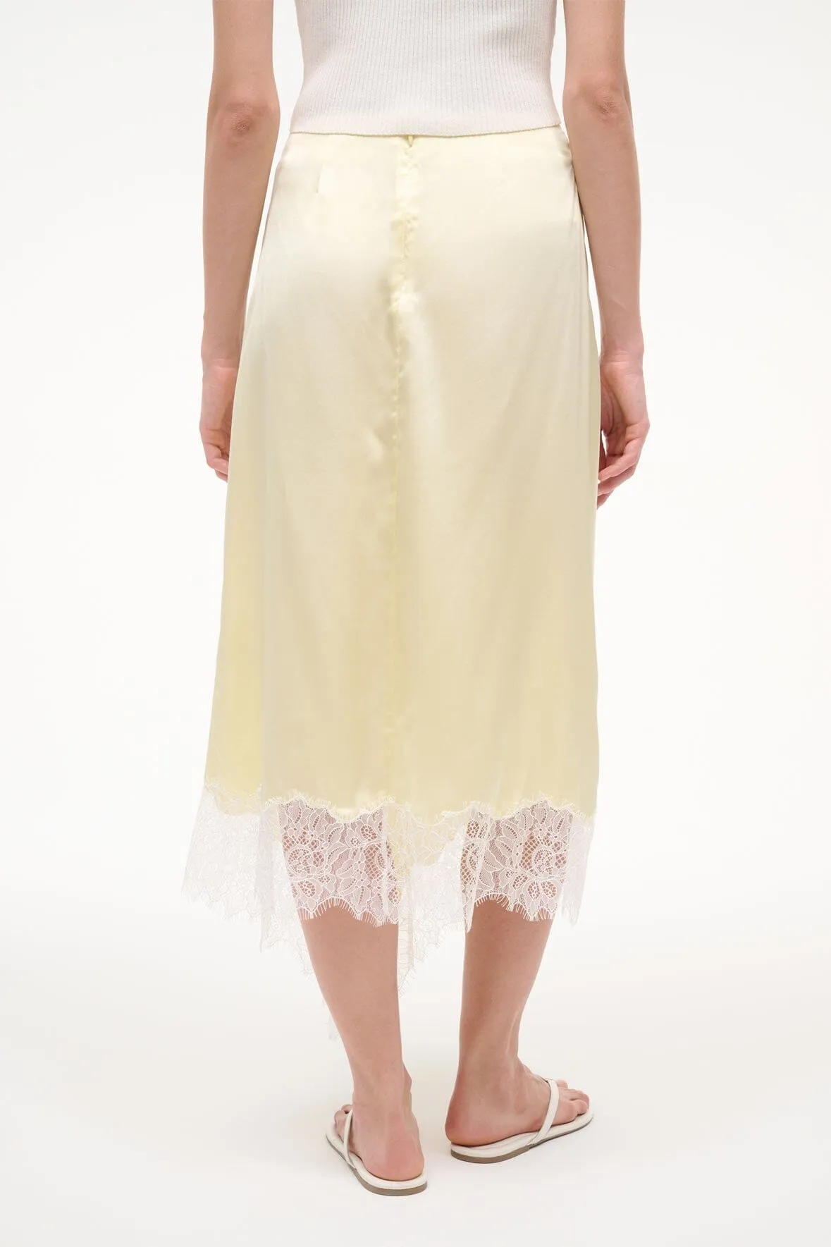 SONOMA SILK SKIRT | KEY LIME sold by STAUD product image thumbnail 4