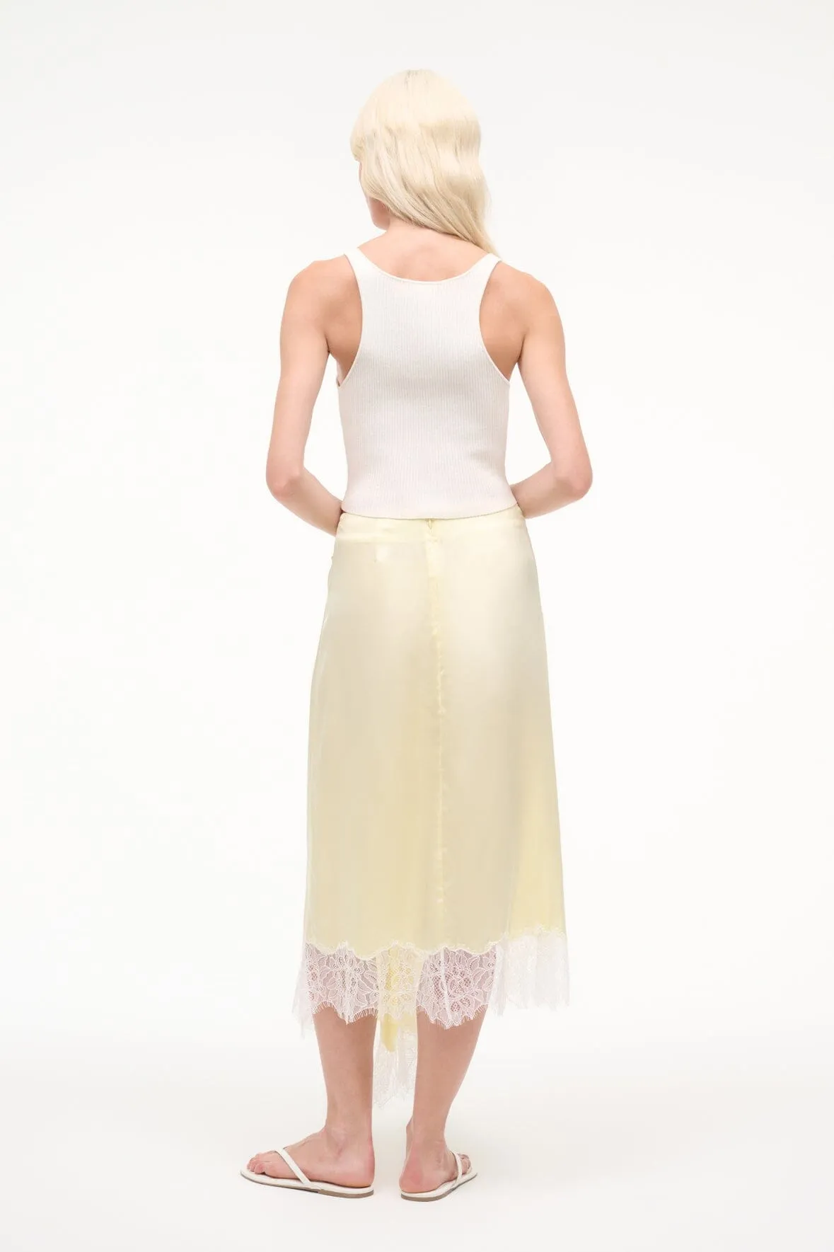 SONOMA SILK SKIRT | KEY LIME sold by STAUD product image thumbnail 3