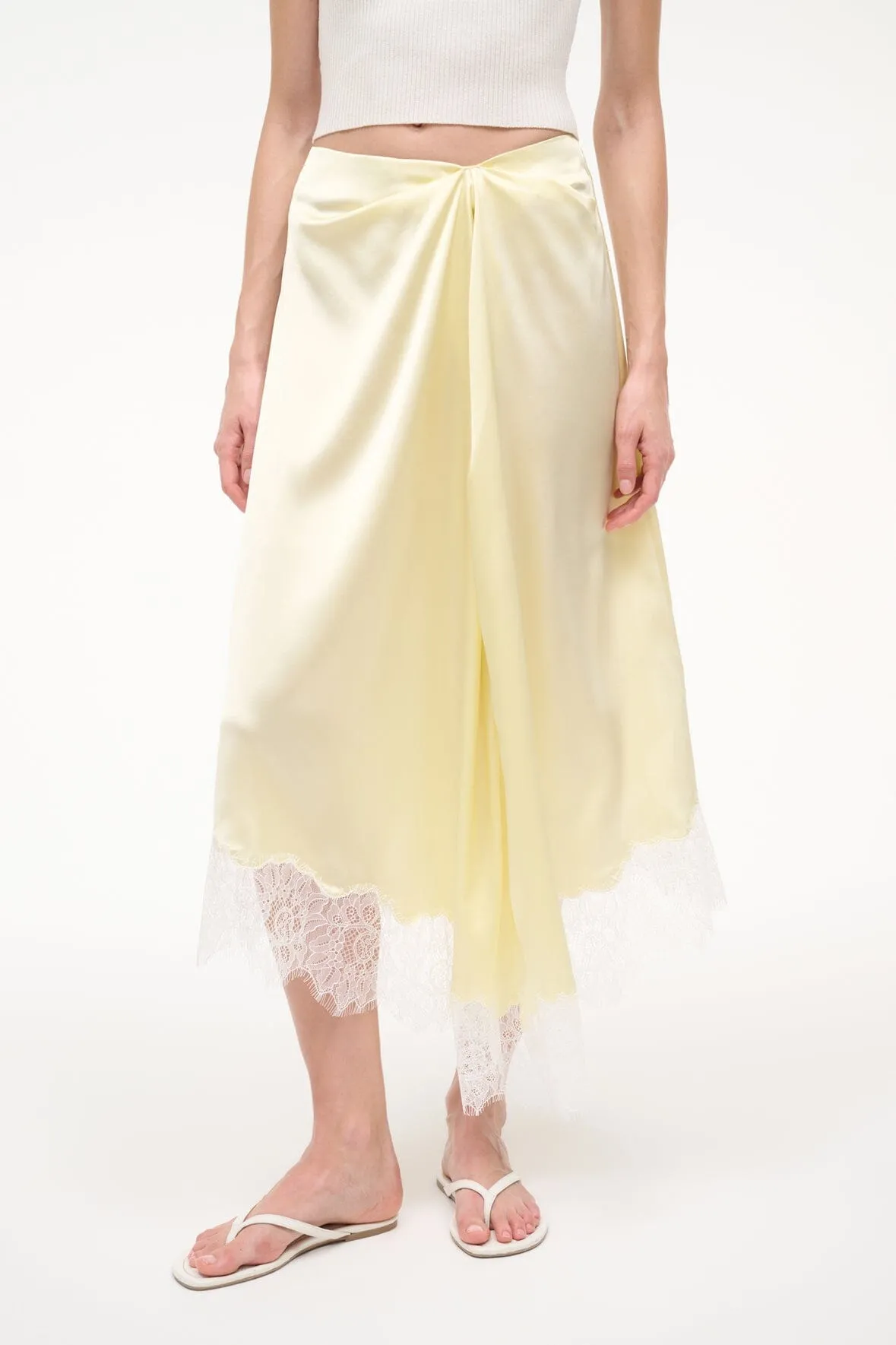 SONOMA SILK SKIRT | KEY LIME sold by STAUD product image thumbnail 2