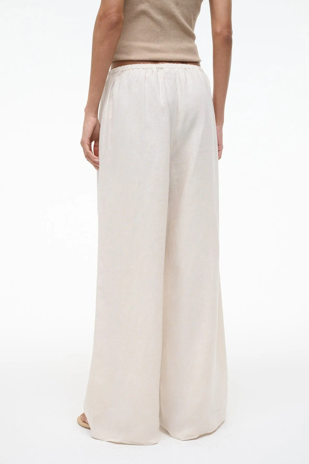 MATEO LINEN PANT | NATURAL sold by STAUD product image thumbnail 3