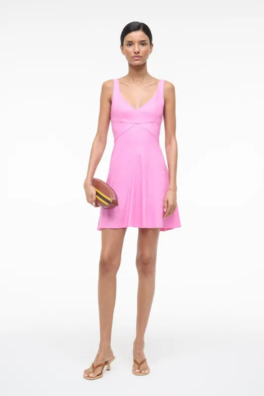 MADISON LINEN MINI DRESS | ORCHID sold by STAUD
