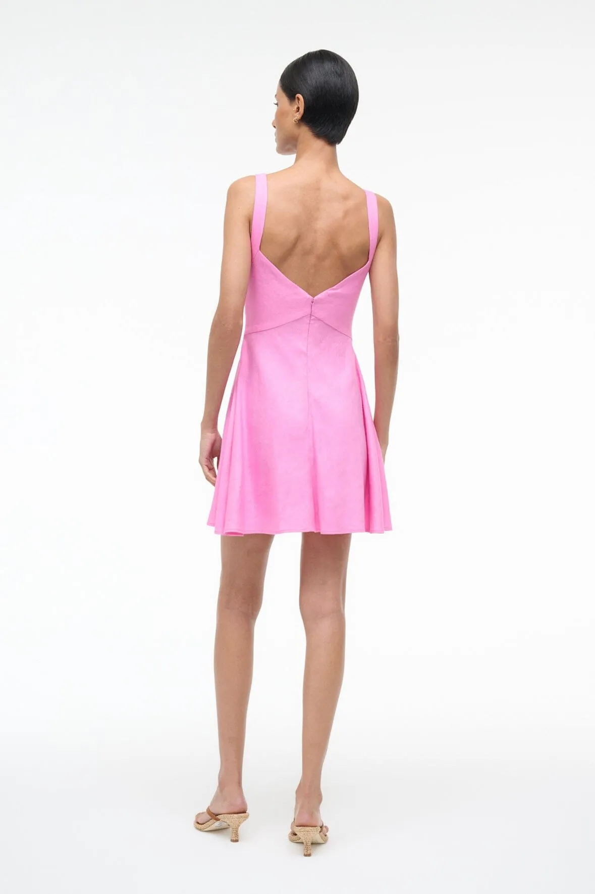 MADISON LINEN MINI DRESS | ORCHID sold by STAUD product image thumbnail 3