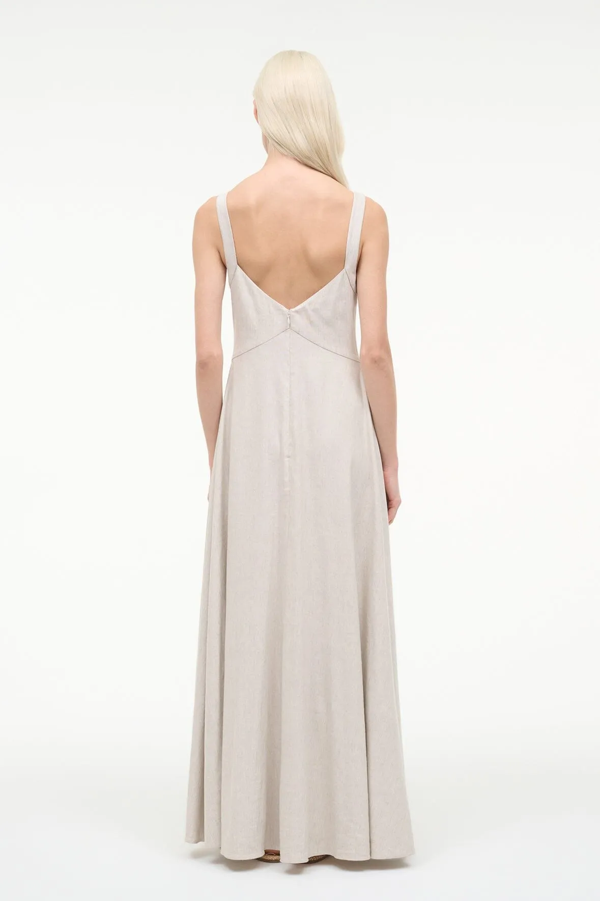 MADISON LINEN DRESS | NATURAL sold by STAUD product image thumbnail 4