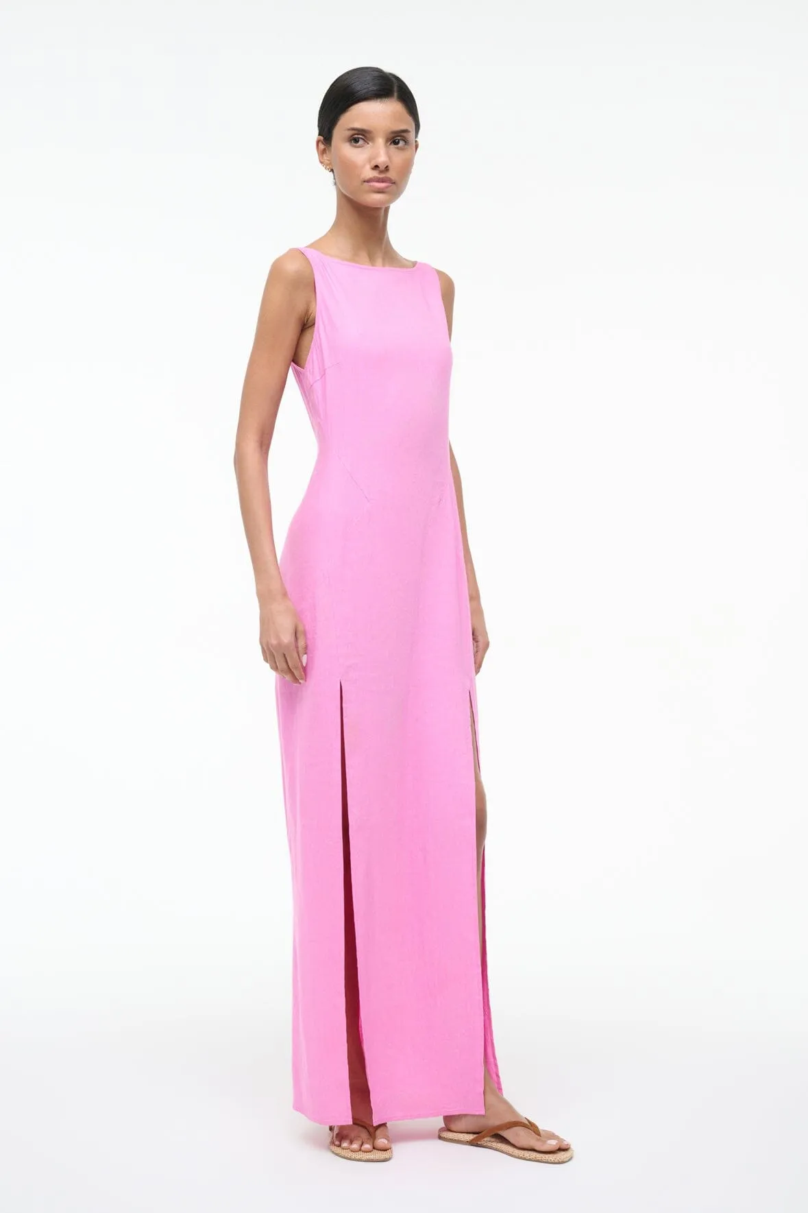 COSTA LINEN DRESS | ORCHID sold by STAUD product image thumbnail 2