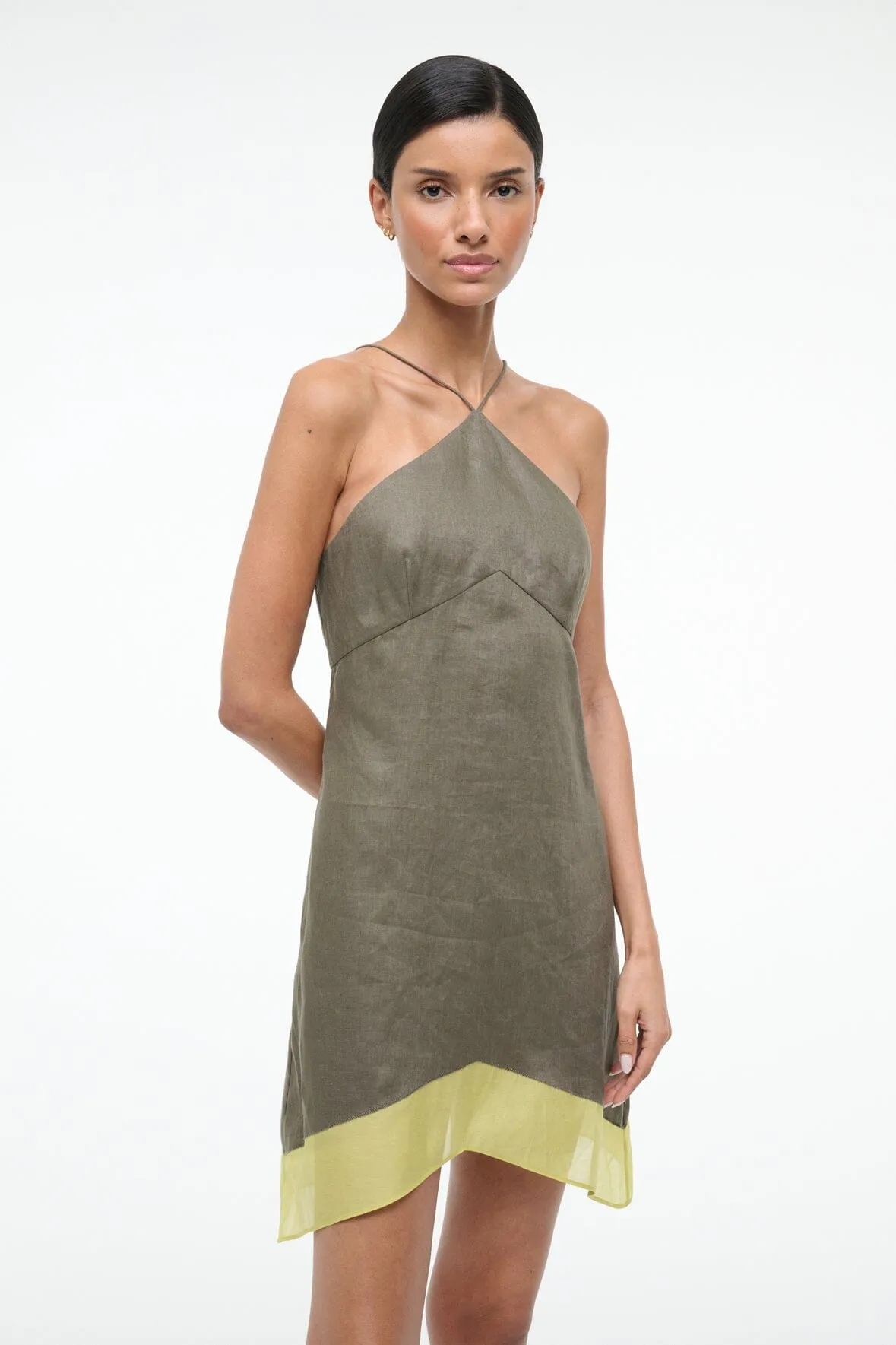 ORO LINEN DRESS | PALO VERDE sold by STAUD product image thumbnail 4