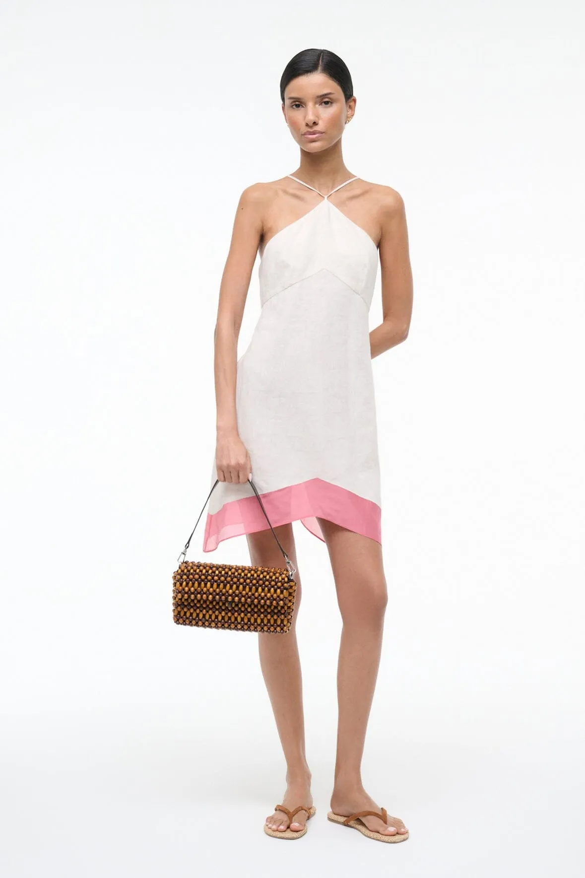 ORO LINEN DRESS | BLUSH CANYON sold by STAUD