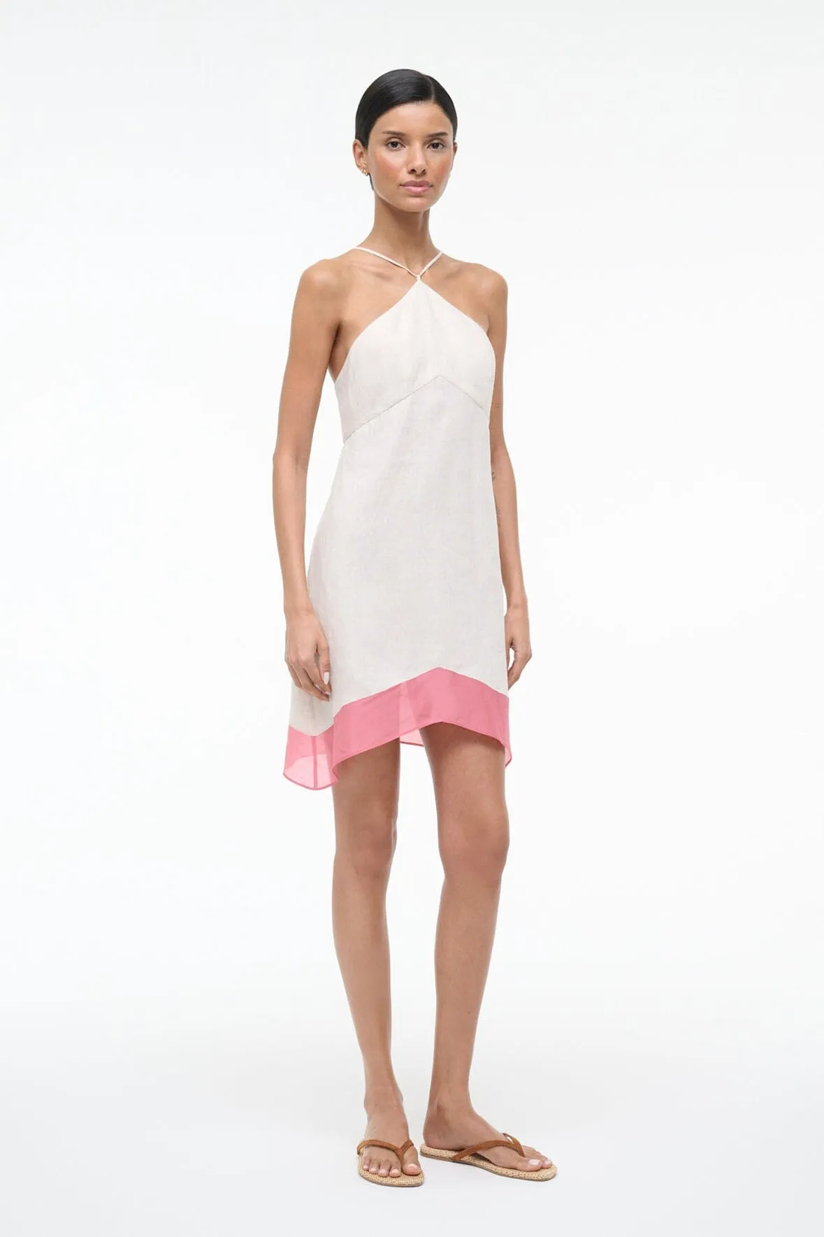 ORO LINEN DRESS | BLUSH CANYON sold by STAUD product image thumbnail 3