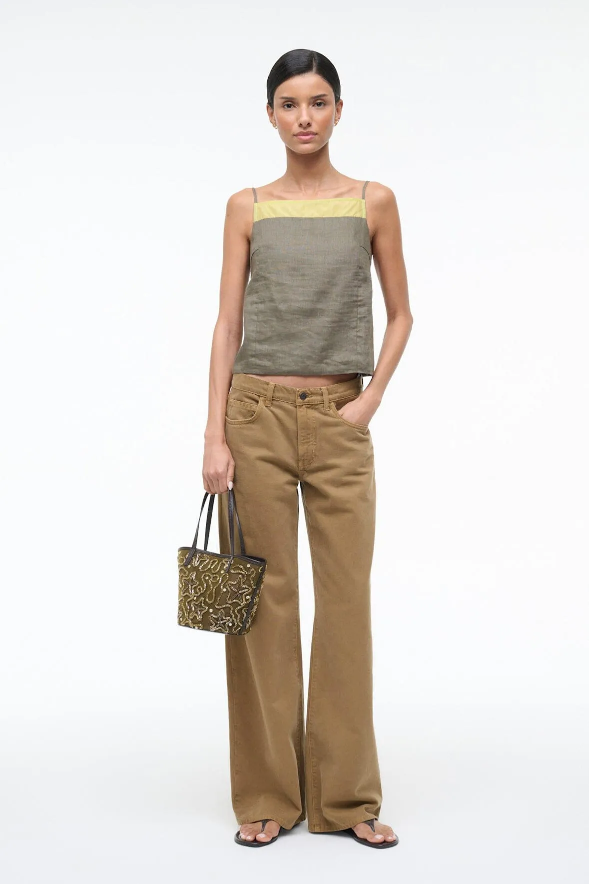 MAISIE LINEN TOP | PALO VERDE sold by STAUD product image thumbnail 2