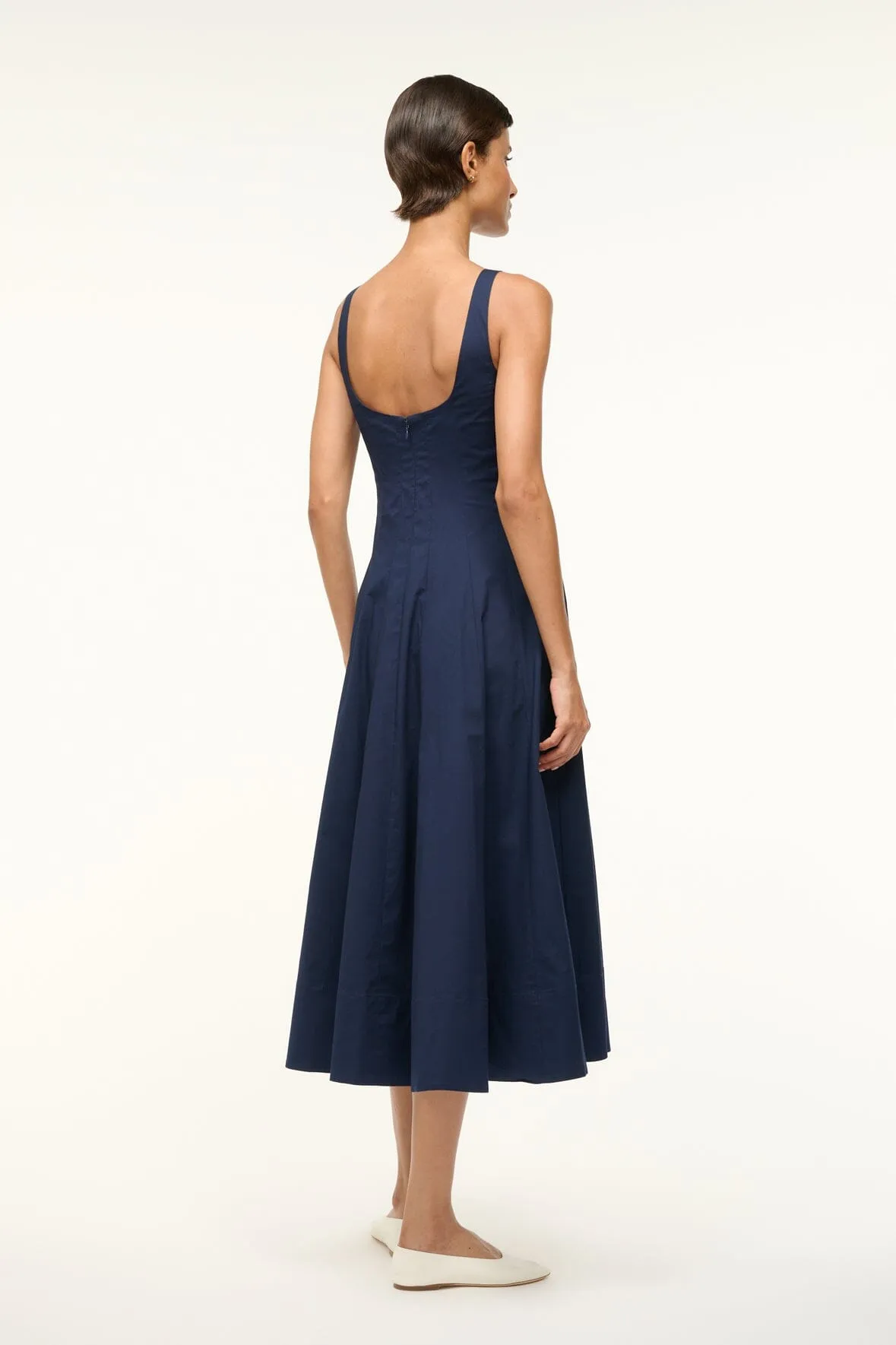 WELLS DRESS | NAVY sold by STAUD product image thumbnail 2