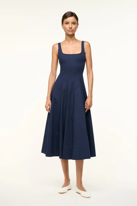WELLS DRESS | NAVY made by STAUD