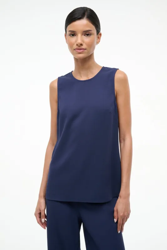 BRONTE TOP | NAVY made by STAUD