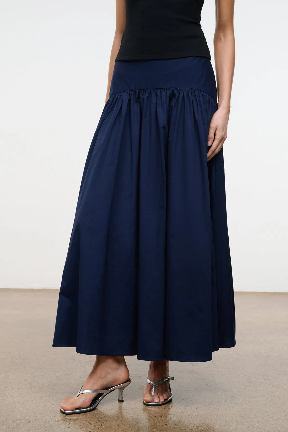 PROCIDA SKIRT | NAVY sold by STAUD product image thumbnail 2