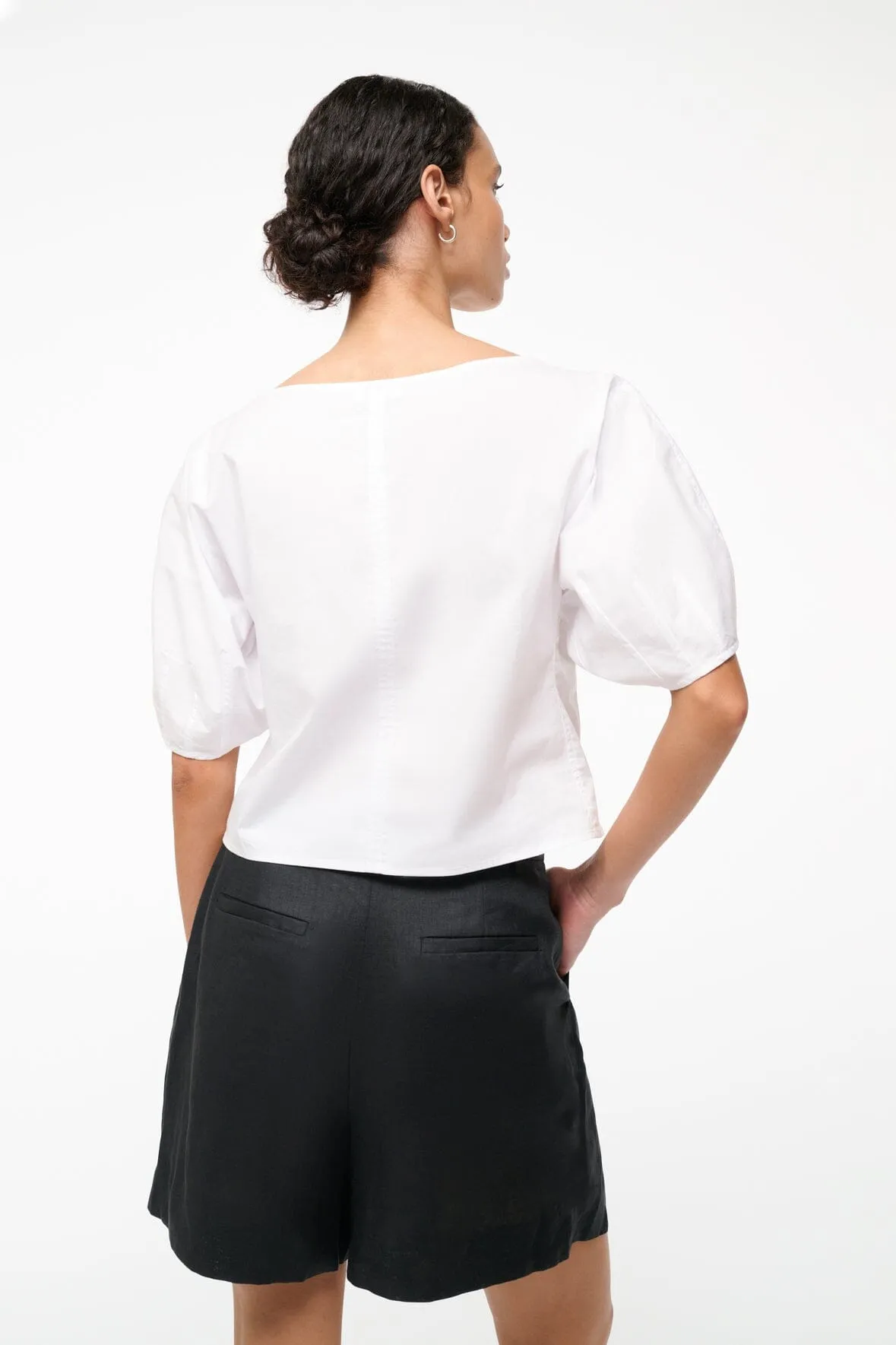 DIDI TOP | WHITE sold by STAUD product image thumbnail 3