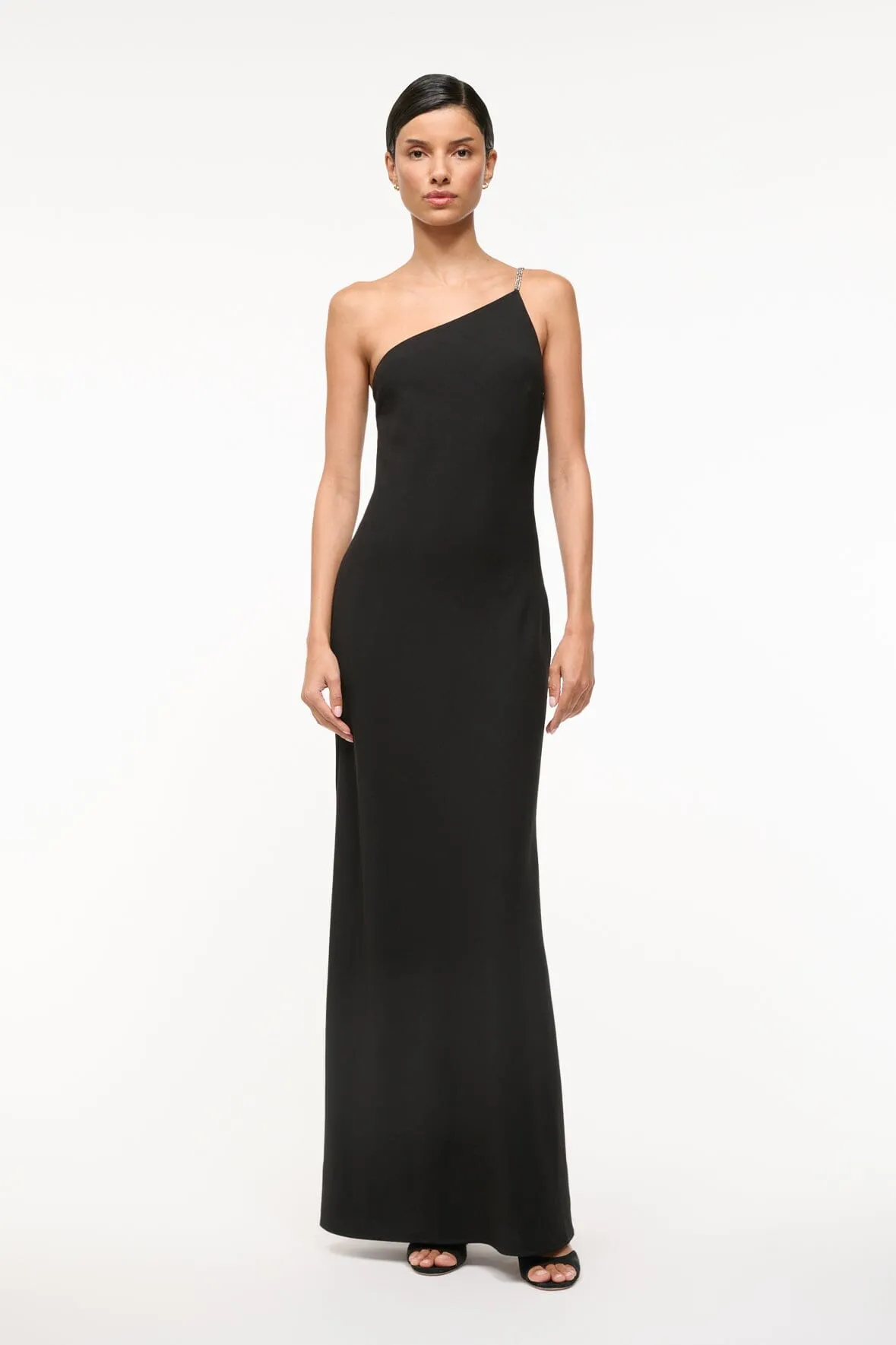 ELODIE DRESS | BLACK sold by STAUD