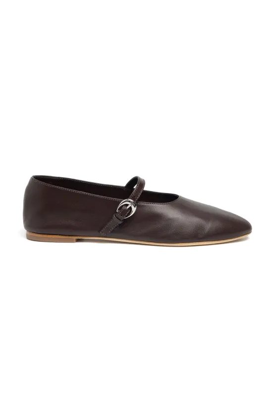 ALBA MARY JANE BALLET FLAT | ESPRESSO made by STAUD